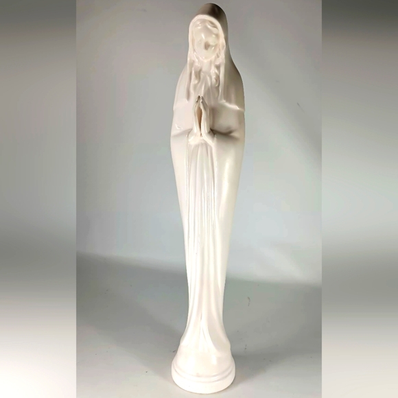 Vtg. Virgin Mary Inarco Japan Statue 12 In. Tall Satin Matte Finish - Picture 1 of 6
